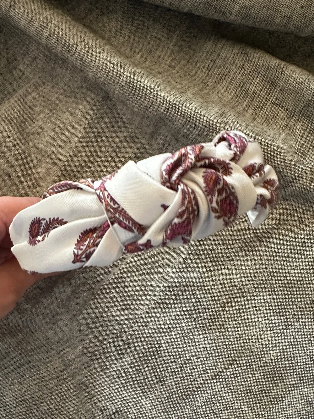 J. Crew Printed knot headband